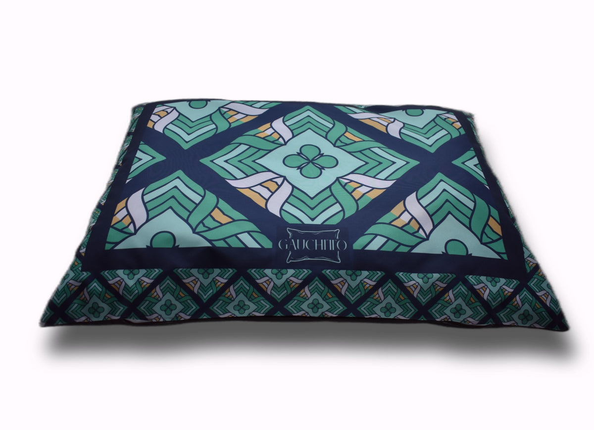 Ležišče à la Cushion – Modro zelena
