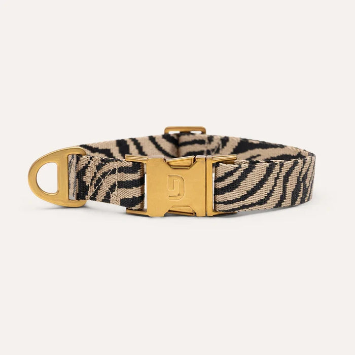 Ovratnica Zebra – Črno / bež zebra